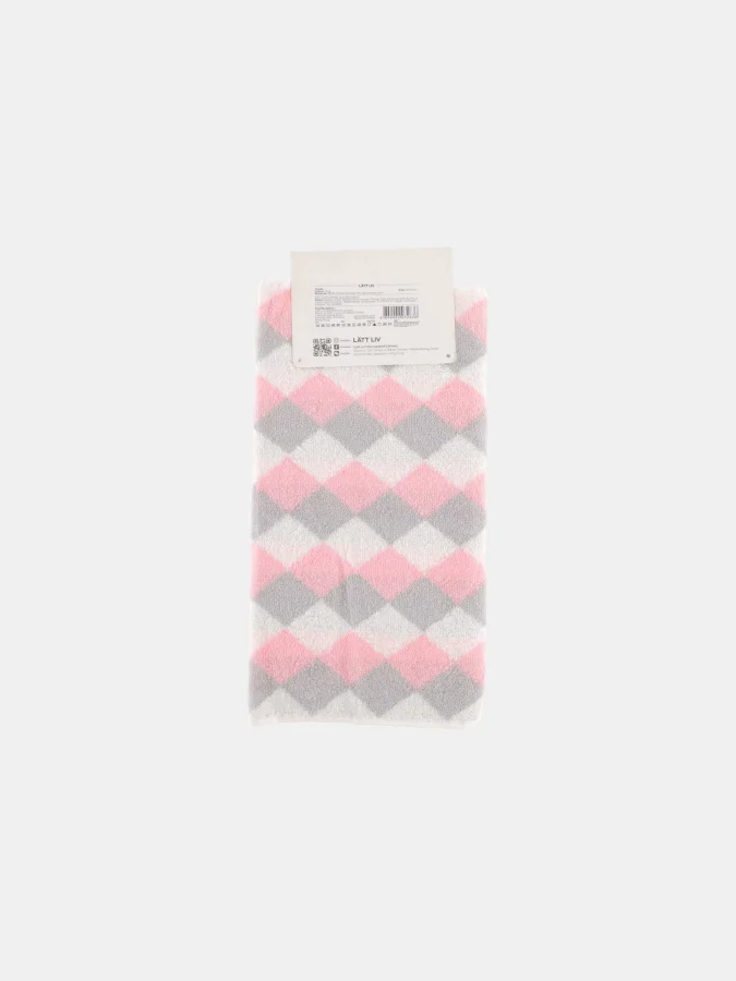 LÄTT LIV - Checks Towel - Pink 2