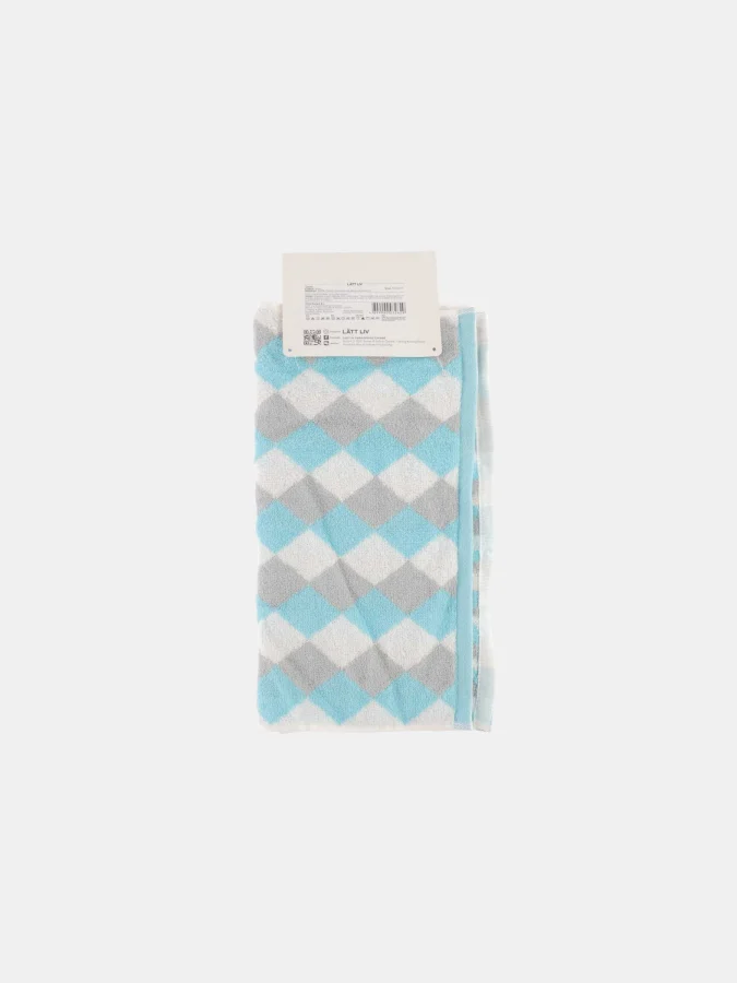 LÄTT LIV - Checks Towel - Blue 2