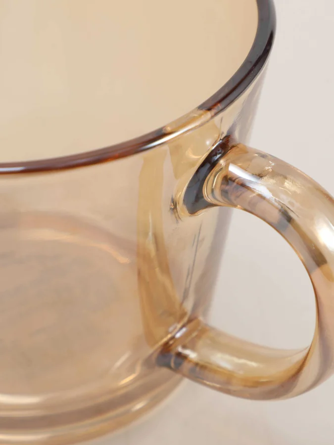 LÄTT LIV - Glass Mug - Amber 2