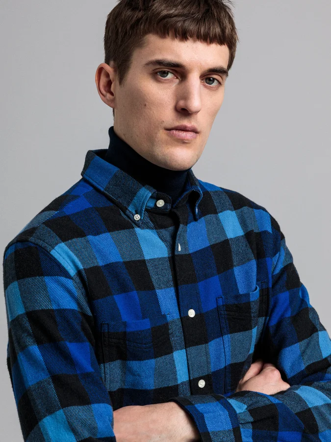 Gant - D2. FLANNEL MELANGE...