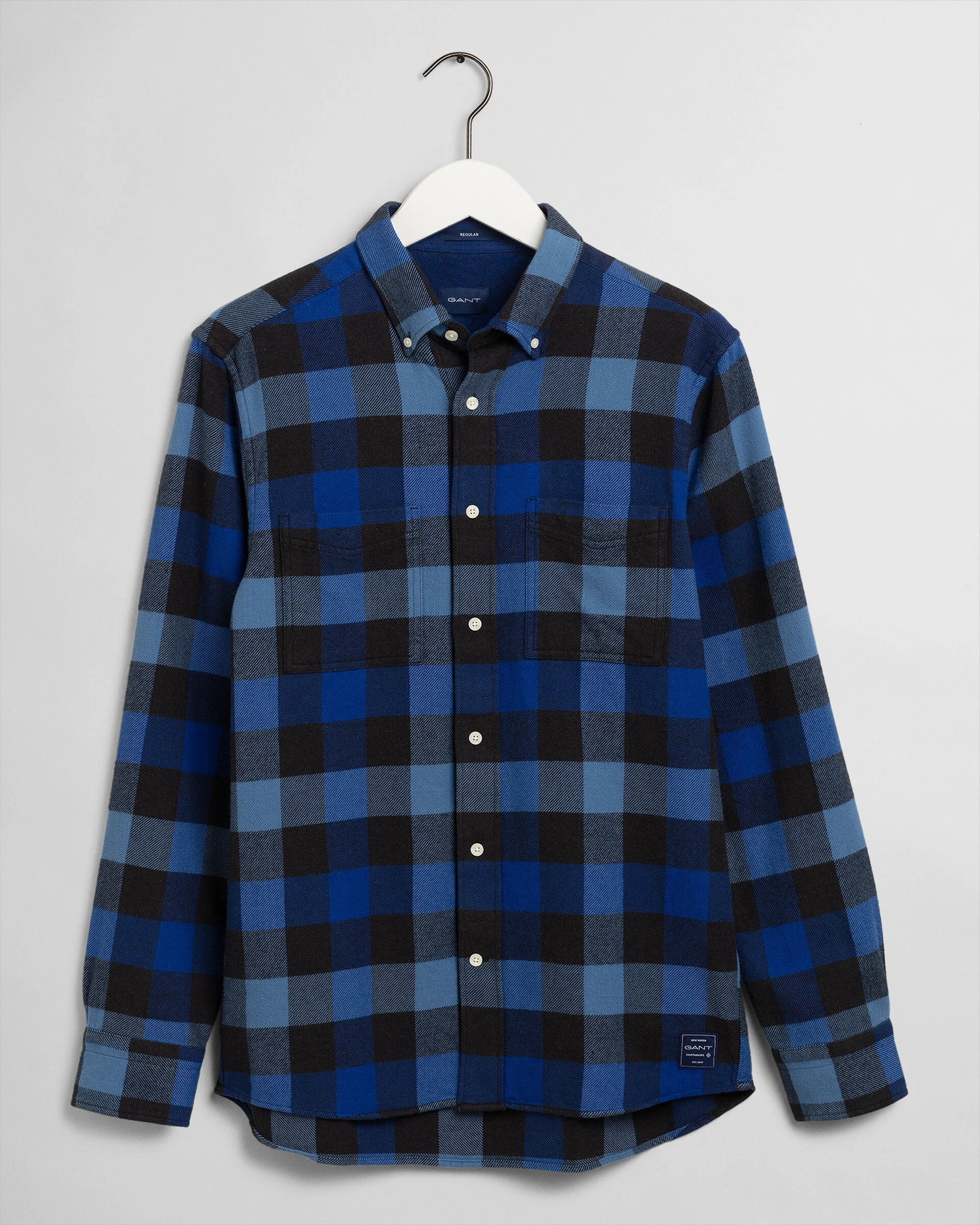 Gant - D2. FLANNEL MELANGE CHECK REG BD Gant - D2. FLANNEL MELANGE CHECK REG BD