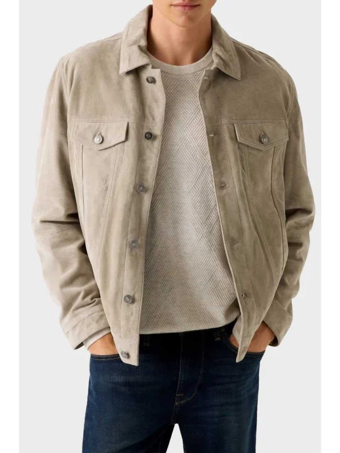 GUESS - GOAT SUEDE TRUCKER...