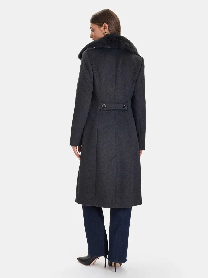 GUESS - KAROLE FUR COLLAR COAT 2