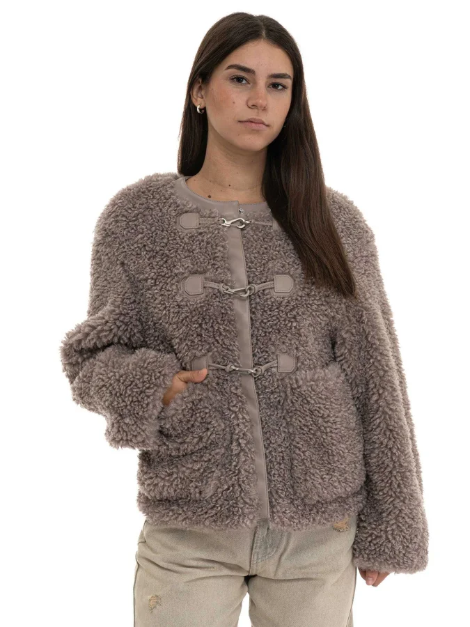 GUESS - GAIA FAUX FUR HOOK...