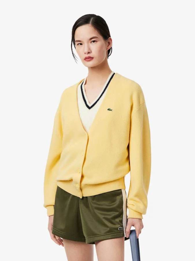 Lacoste - V Neck Moss...