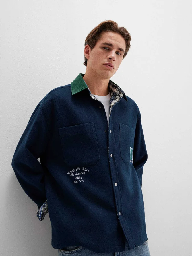 Mavi - EMROIDERY TWO POCKET...