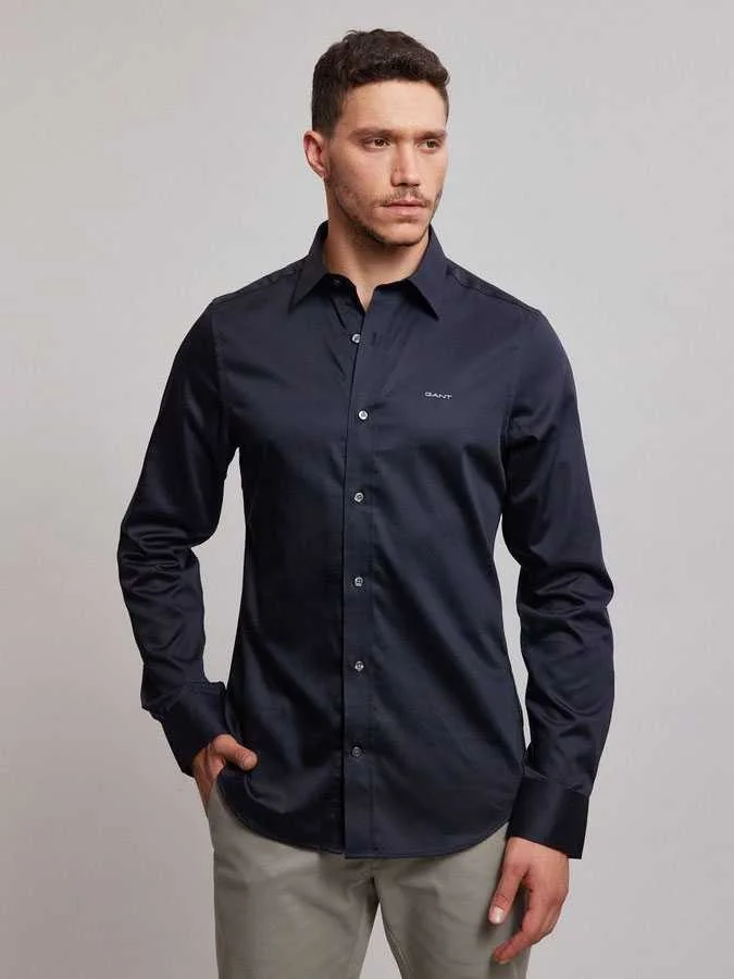 GANT - SLIM SATEEN POINT...