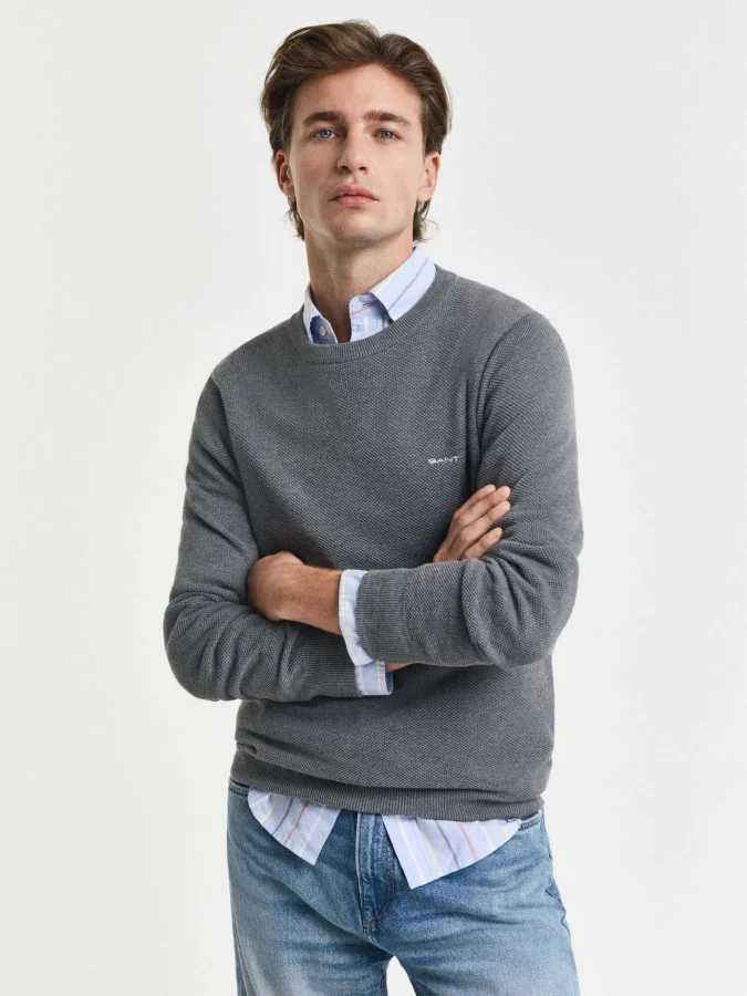 GANT - COTTON PIQUE C-NECK
