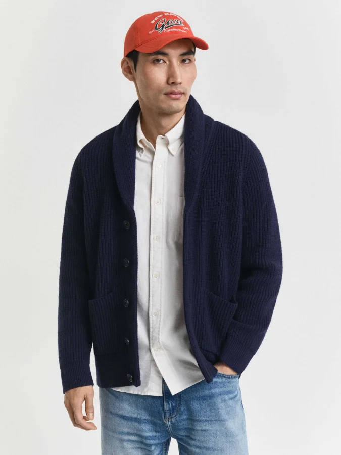 GANT - WOOL BLEND SHAWL...