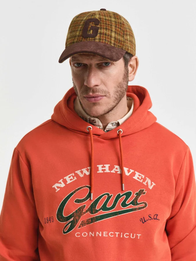 GANT - CHECKED WOOL CAP 2