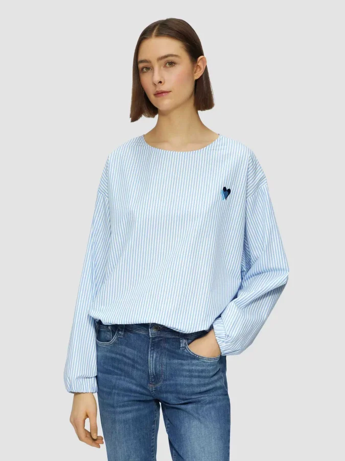 s.OLIVER - Oversized cotton...