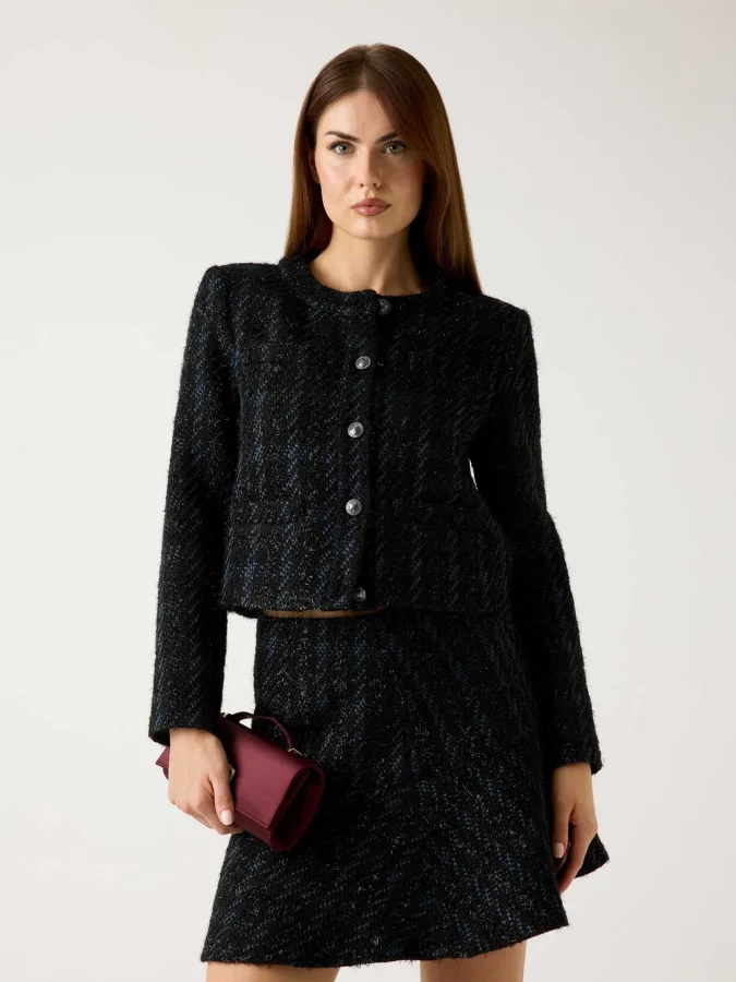 GUESS - LS ANDIE TWEED JKT