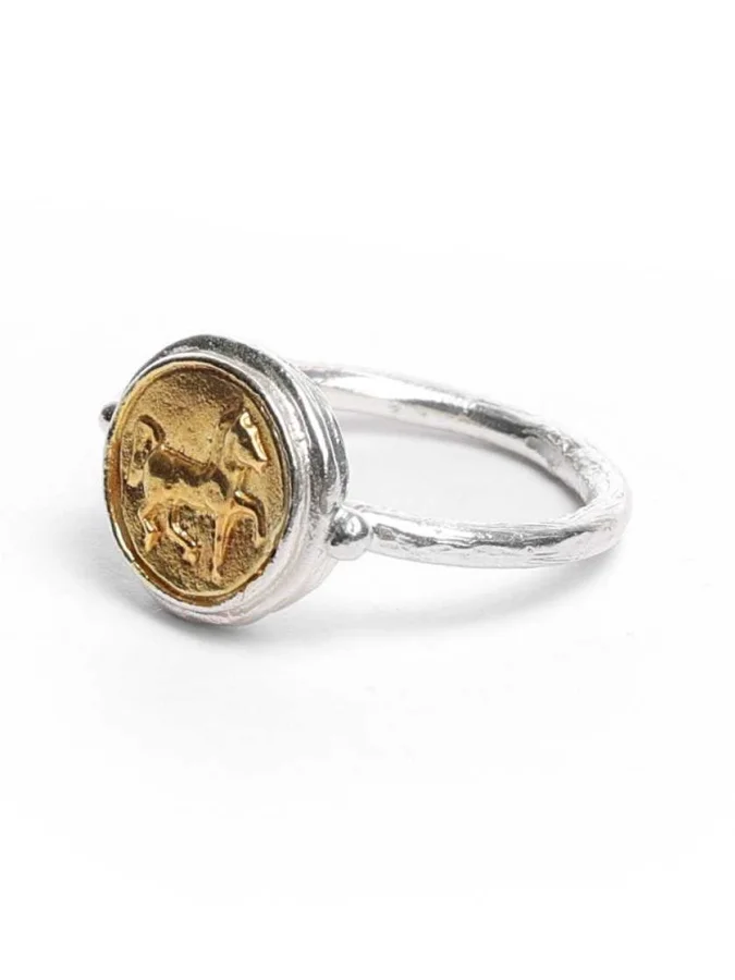 GENE - ვერცხლის ბეჭედი ცხენით