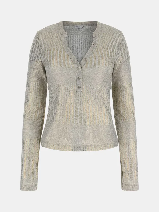 GUESS - LS MARILENA HENLEY TOP