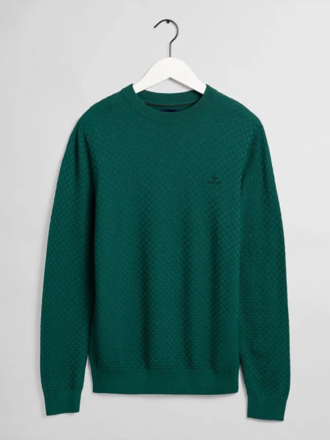 Gant - D1. MERINO TEXTURE CREW