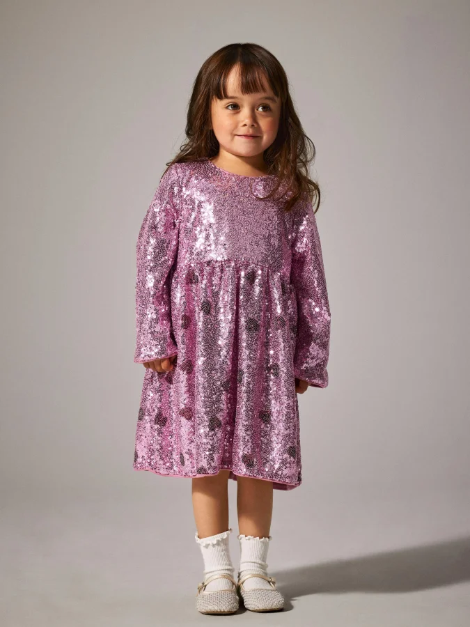 NAME IT - NMFRUSCING LS DRESS