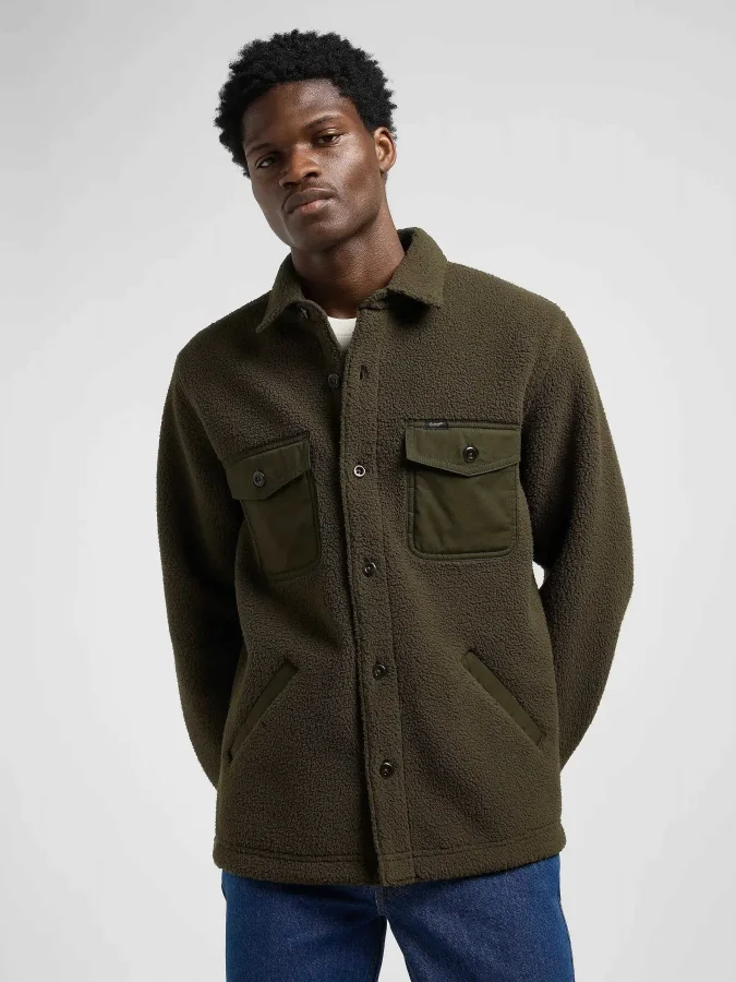 LEE - MIXED SHERPA OVERSHIRT 2