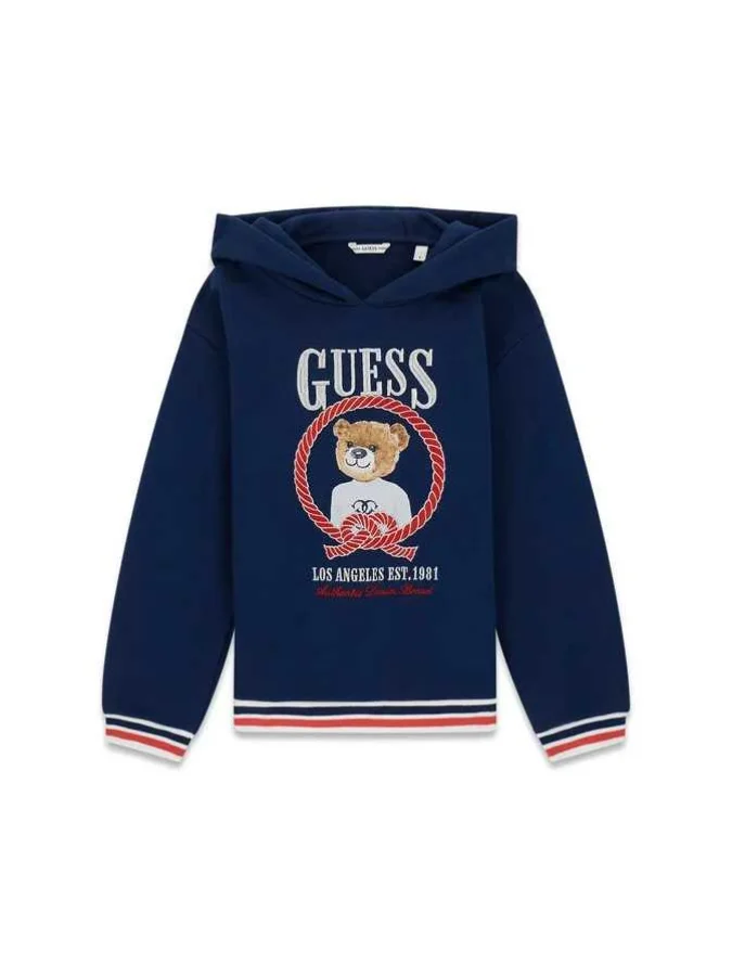GUESS - HOODED LS ACTIVE TOP