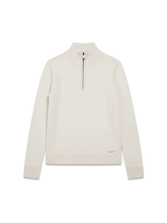 GUESS - LS SWEATER W/HALF...