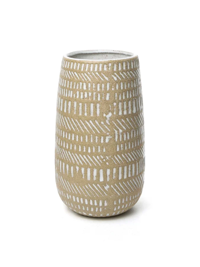 Boltze – Beige Vase, 19 cm