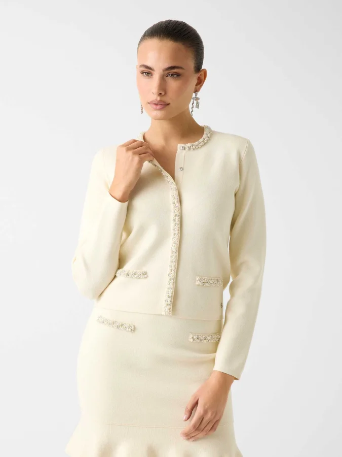 GUESS - LS CN RAINA CARDI SWTR