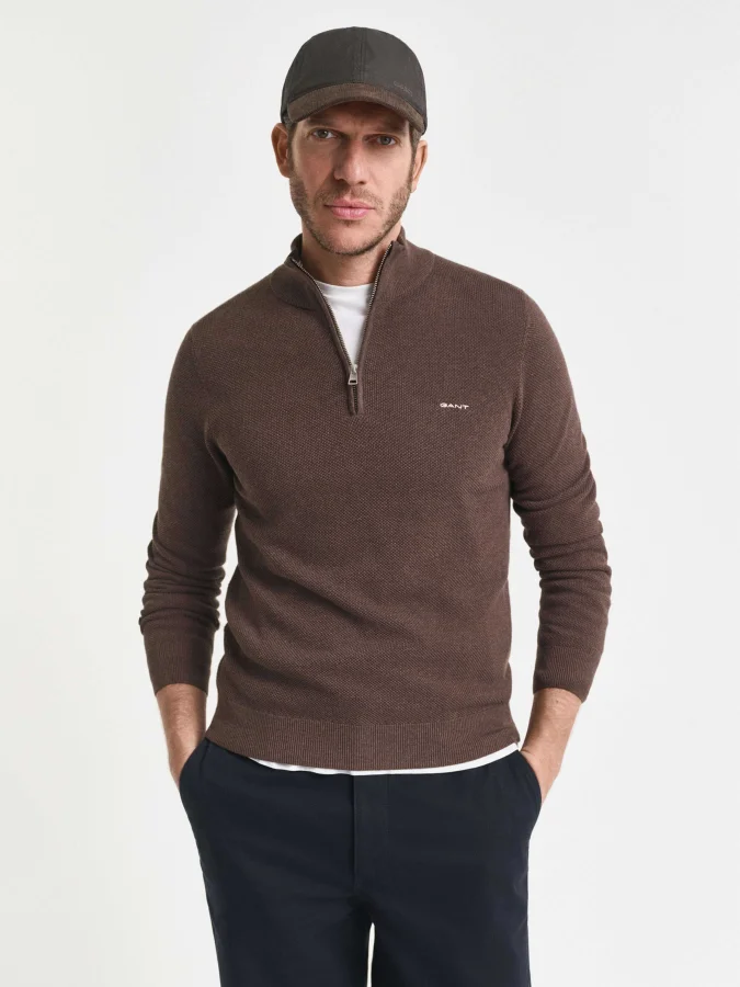 Gant - COTTON PIQUE HALF ZIP