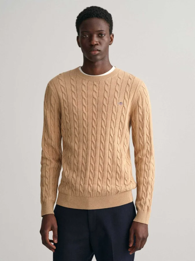Gant - COTTON CABLE C-NECK