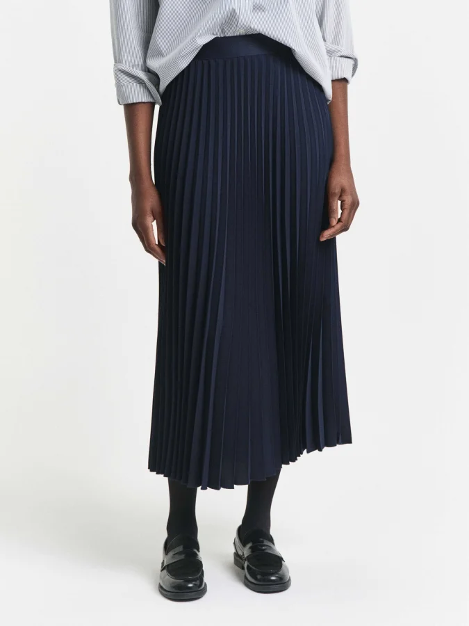 Gant - MIDI PLEATED SKIRT