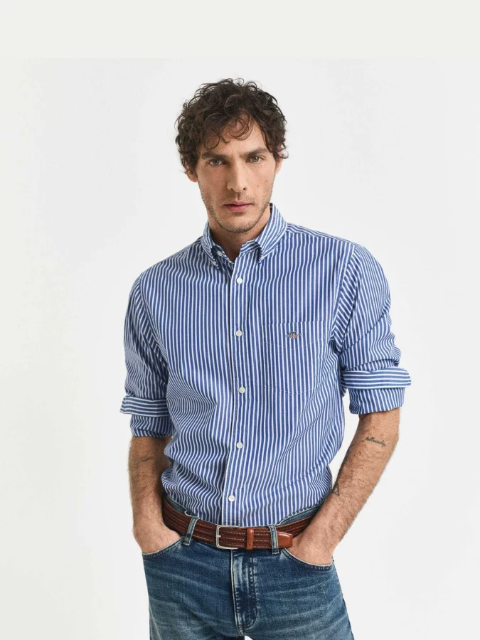 Gant - REG POPLIN STRIPE SHIRT