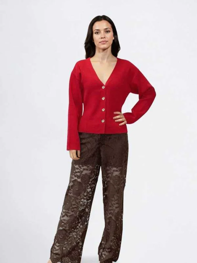 VILA - VISWAY V-NECK L/S...