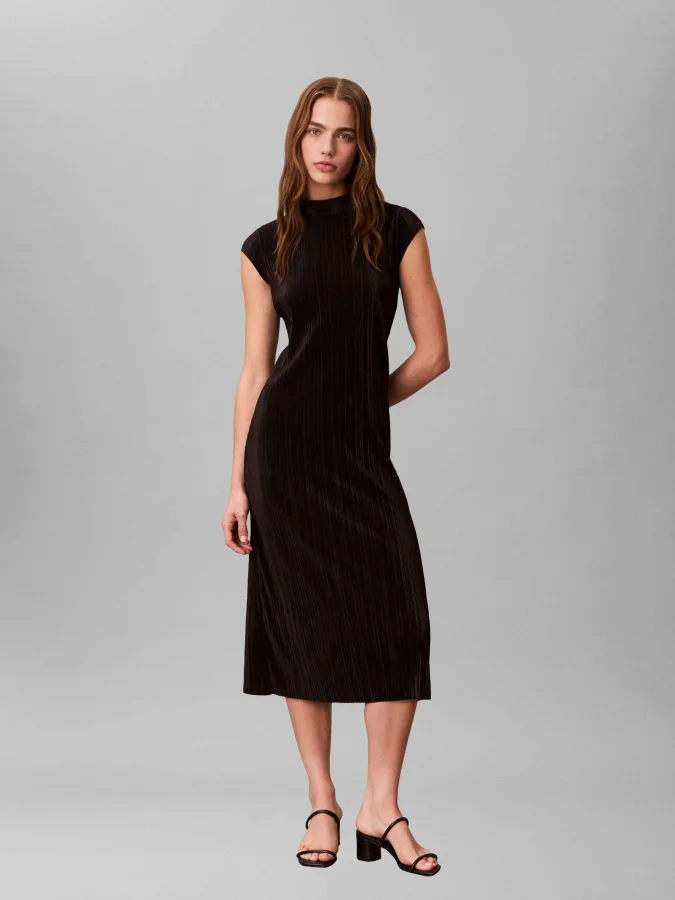CALVIN KLEIN - PLISSE MIDI...