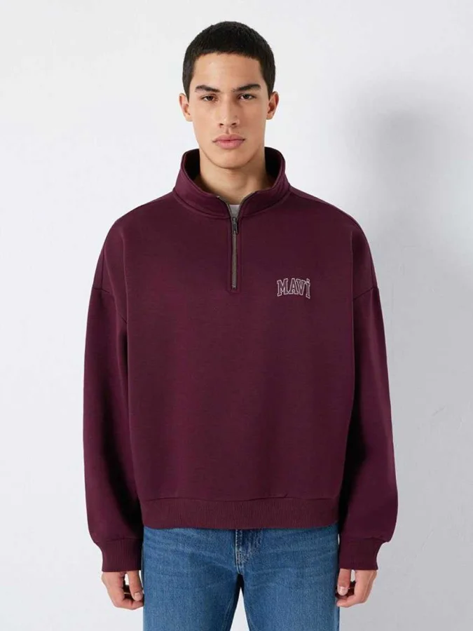 Mavi - HALF ZIP SWEATSHIRT