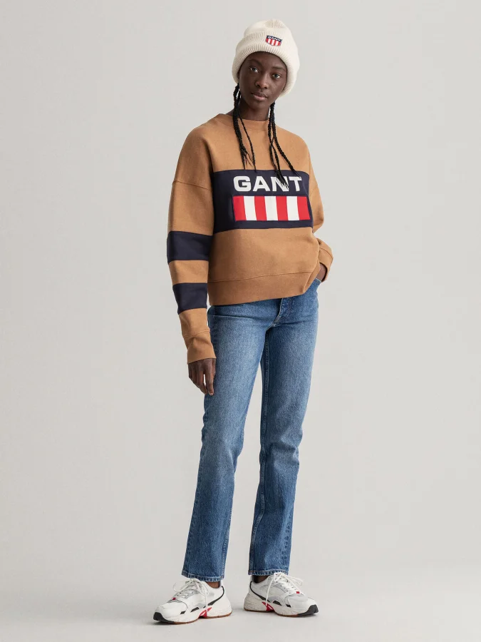 Gant - RETRO LOGO BLOCK C-NECK 2