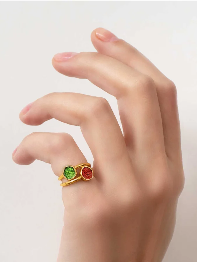 CHRONOS - ბეჭედი მინანქრით 2