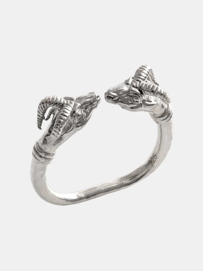 CHRONOS - Ring With Ram Heads