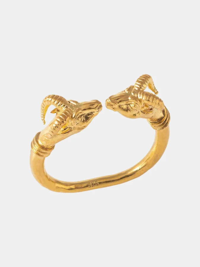 CHRONOS - Ring With Ram Heads
