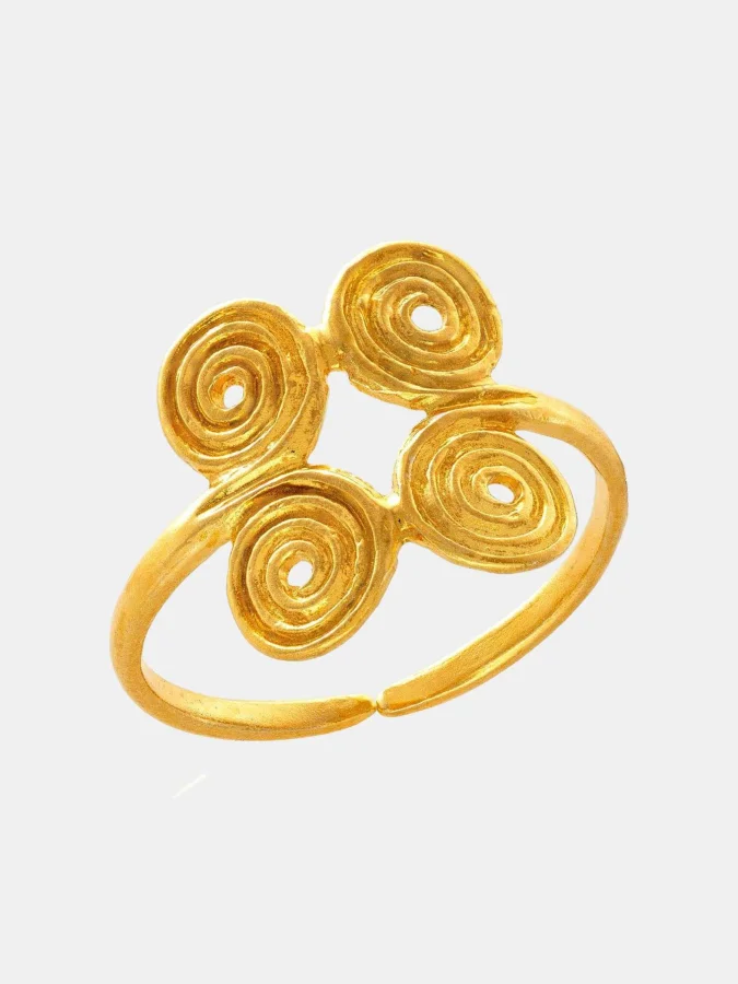 CHRONOS - Ring With Spiral...