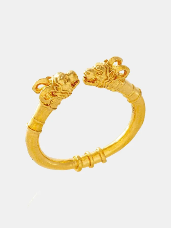 CHRONOS - Ring With Horned...