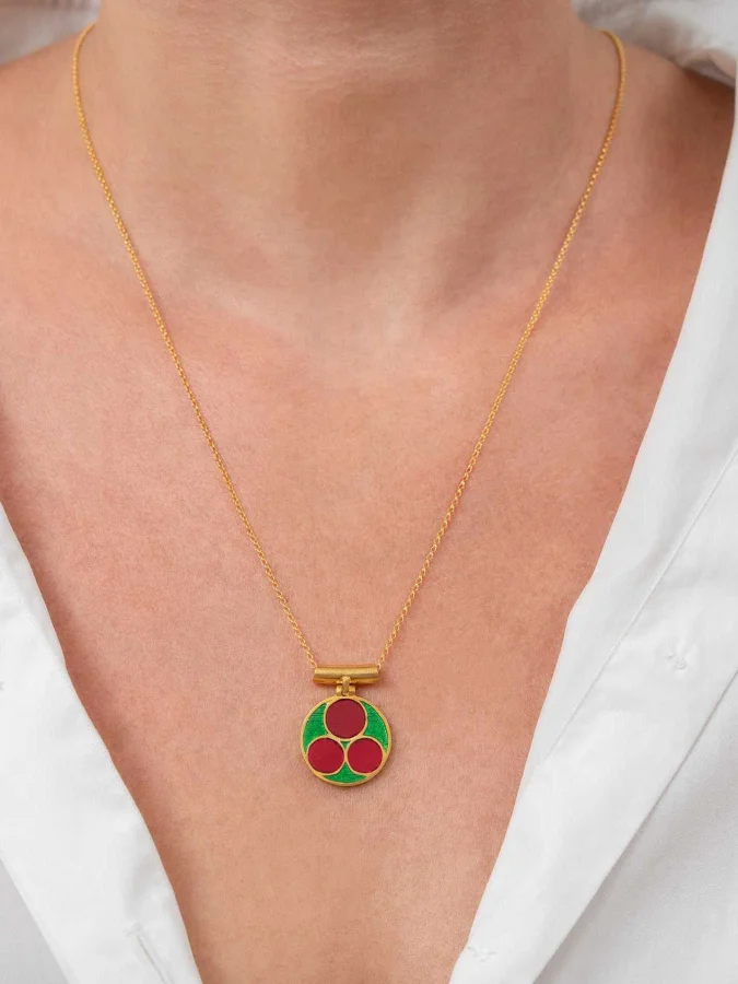 CHRONOS - Pendant With Enamel 2