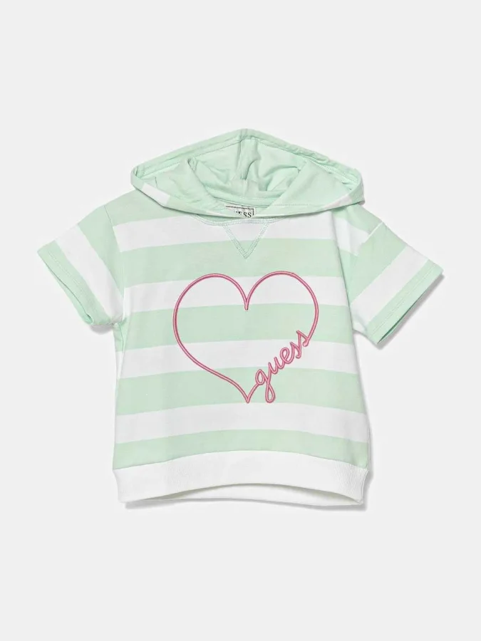 GUESS - HOODED SS ACTIVE TOP