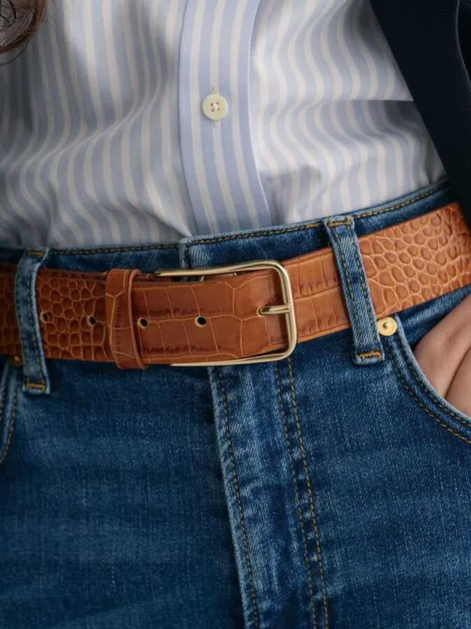 Gant - Croc-Effect Waist Belt