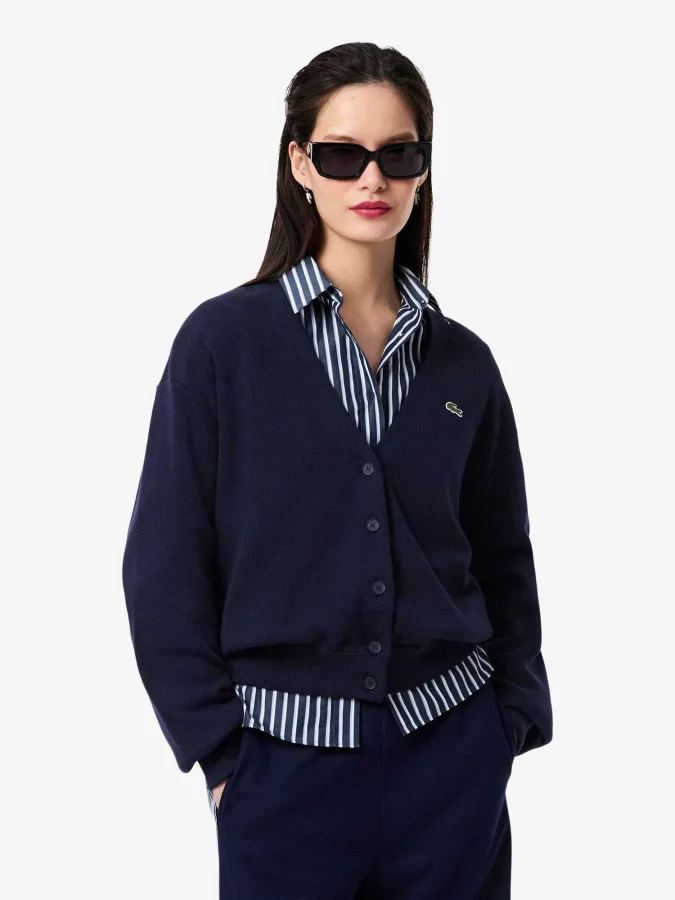 Lacoste - V Neck Moss...