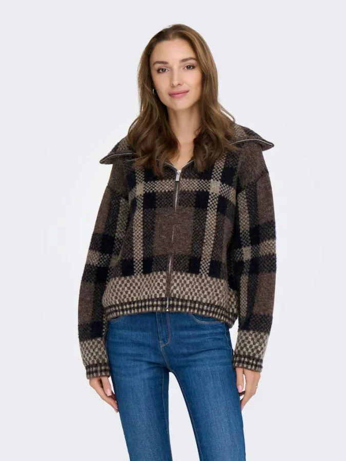 ONLY - ONLMAROON LS ZIP...