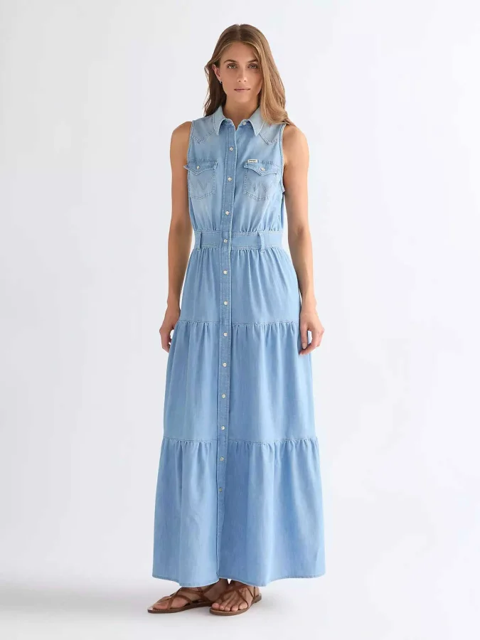 WRANGLER - TIERED MAXI DRESS