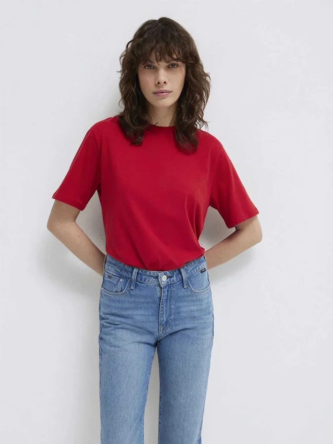 Mavi - CREW NECK BASIC T-SHİRT