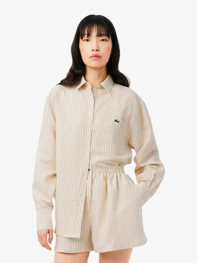 Lacoste - Oversized Linen...