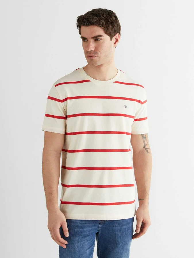 GANT - STRIPED SS TSHIRT