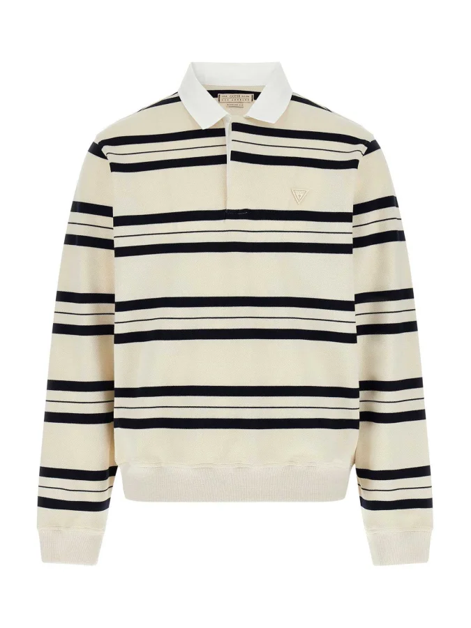 GUESS - LS YD STRIPED POLO...