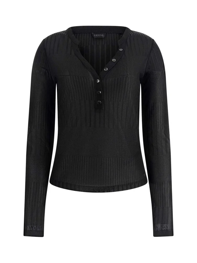 GUESS - LS MARILENA HENLEY TOP