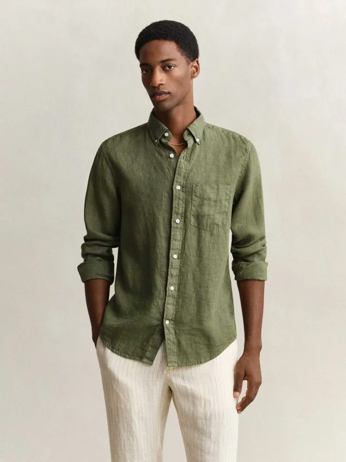 GANT - REG GMNT DYED LINEN...